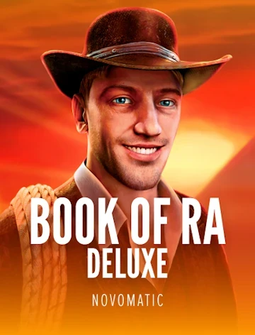 Book of Ra Deluxe cover by Novomatic, 95.1% RTP