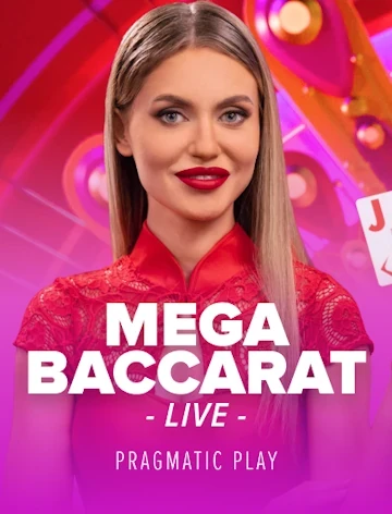 Mega Baccarat slot from Pragmatic Play Live, 98.9% RTP, at Fortune Clock Casino